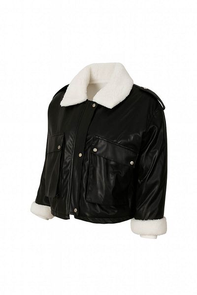 trender Black Women's Coat 4758