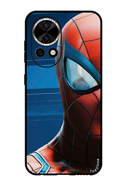 Theodor جراب واقٍ مضاد للخدش والصدمات لهاتف هواوي نوفا 12 سبايدرمان نصف الوجه