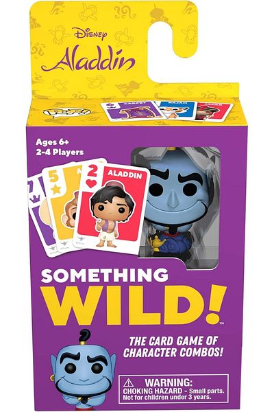 Disney Something Wild Card Game Aladdin The Little Mermaid, Multicolour Card for 2-4 Players Ages 6 and Up