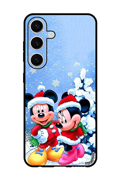 Theodor جراب واقٍ مضاد للخدش والصدمات لهاتف Samsung Galaxy S24 ميكي وميني ماوس