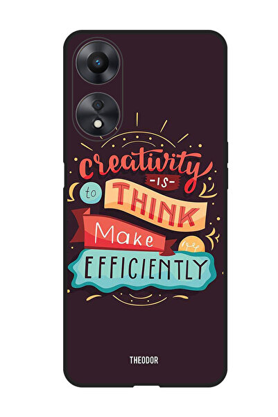 Theodor جراب واقٍ مضاد للخدش والصدمات لهاتف Oppo F23 5G الإبداع هو التفكير