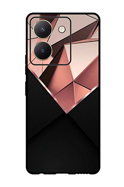 Theodor جراب واقٍ مضاد للخدش والصدمات لهاتف Vivo Y27s باللون الوردي الماسي (1)