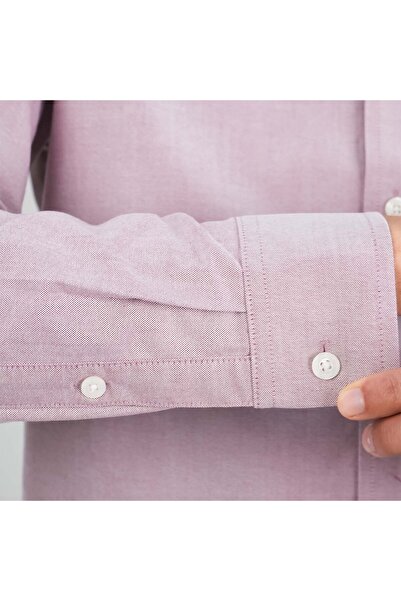 Giordano Men's Wrinkle-Free Cotton Oxford Long Sleeve Shirt