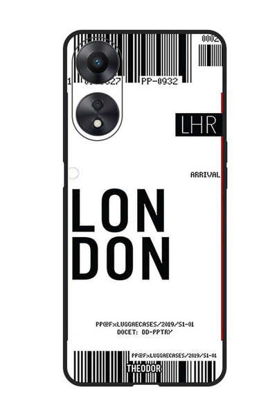 Theodor جراب واقٍ مضاد للخدش والصدمات لهاتف Oppo F23 5G، بطاقة صعود لندن