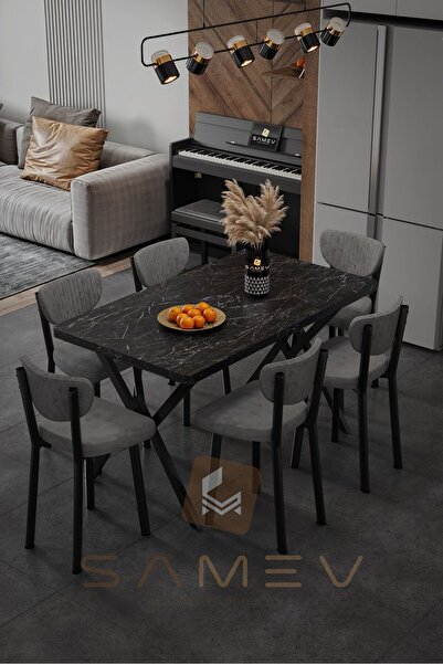 SAMEV ELMA MASA SANDALYE TAKIMI 80x140