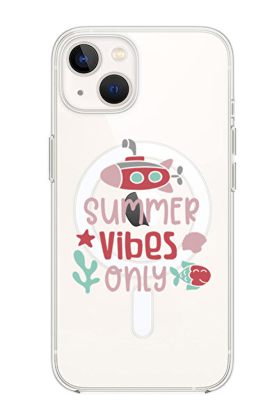 Theodor غلاف لهاتف iPhone 14 Plus متوافق مع MagSafe، جراب مقاوم للصدمات، مناسب لأجواء الصيف فقط