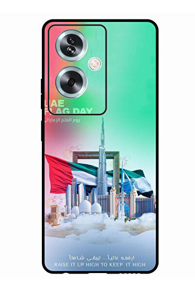 Theodor جراب واقٍ مضاد للخدش والصدمات لهاتف Oppo A79 5G، يوم علم الإمارات السعيد