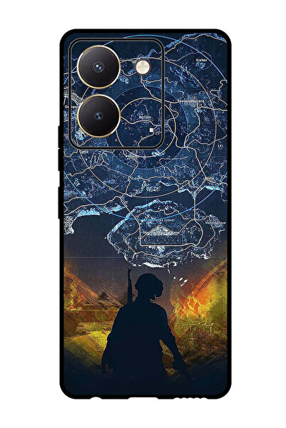 Theodor جراب واقٍ مضاد للخدش والصدمات لهاتف Vivo Y77t خريطة ببجي