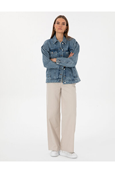 Pierre Cardin Light Blue Oversize Jean Jacket 50308527-Vr003