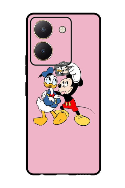 Theodor جراب واقٍ مضاد للخدش والصدمات لهاتف Vivo Y77t مع صورة شخصية ميكي دونالد