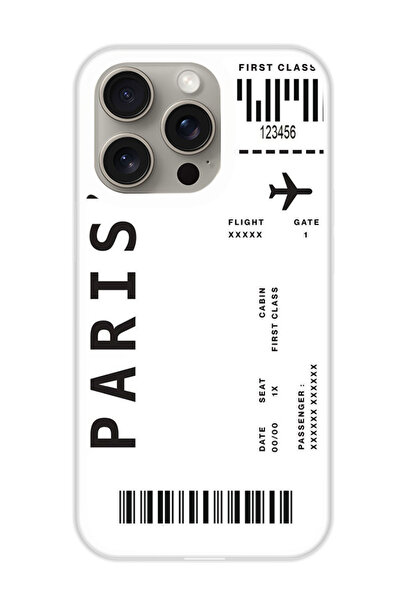 Theodor غطاء حماية لجهاز أبل آيفون 15 برو باريس باس (مصد أبيض)