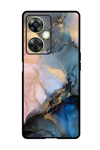 Theodor جراب واقٍ مضاد للخدش والصدمات لهاتف OnePlus Nord N30 بلون رخامي ملون (2)