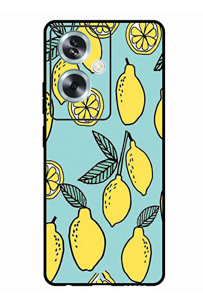 Theodor جراب واقٍ مضاد للخدش والصدمات لهاتف Oppo A79 5G، لون ليموني، فيروزي