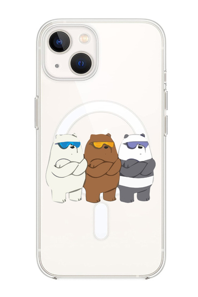 Theodor غلاف لهاتف iPhone 13 مقاس 6.1 بوصة متوافق مع MagSafe، غطاء ممتص للصدمات للهاتف مع آذان راقصة