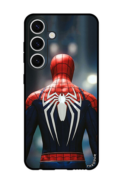 Theodor جراب واقٍ مضاد للخدش والصدمات لهاتف Samsung Galaxy S24 Plus Spider Ma...