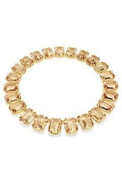 Swarovski 5720911 Millenia Tennis Necklace, Oversized Crystals, Octagon Cut, ...