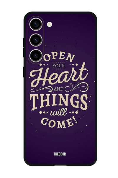 Theodor جراب واقٍ مضاد للخدش والصدمات لهاتف Samsung Galaxy S23 FE افتح قلبك