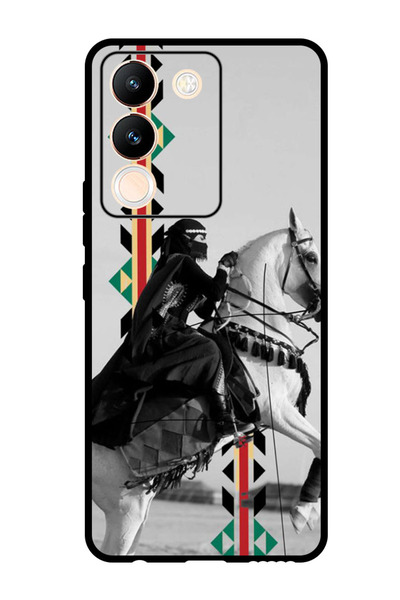 Theodor جراب واقٍ مضاد للخدش والصدمات لهاتف Vivo V29e لركوب الخيل