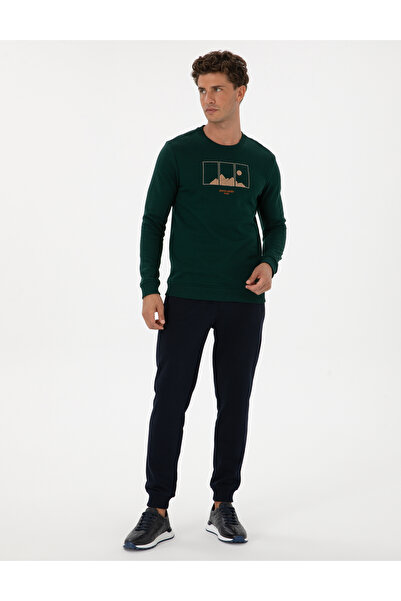 Pierre Cardin Lacivert Slim Fit 3 İplik Paçası Lastikli Eşofman Altı 50317676-VR033