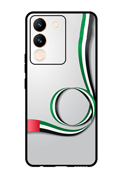 Theodor جراب واقٍ مضاد للخدش والصدمات لهاتف Vivo Y200، علم الإمارات العربية ا...