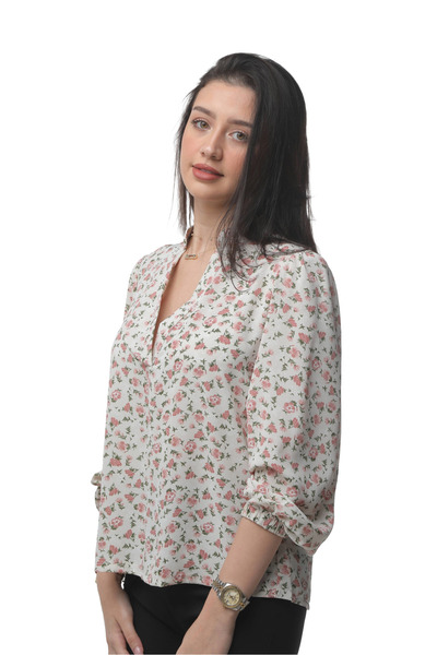SUGA Evening flower blouse