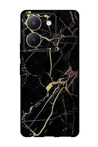 Theodor جراب واقٍ مضاد للخدش والصدمات لهاتف Vivo Y77t بملمس رخامي