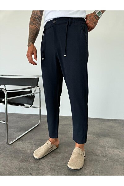 KağanKY Сині штани з тканини Regular Fit