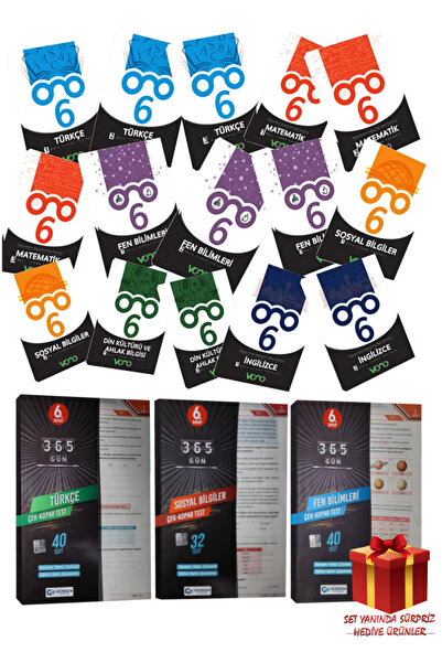 Gezegen Yayıncılık 6. Sınıf Türkçe+Sosyal Bilgiler+Fen Bilimleri Çek-Kopar Te...
