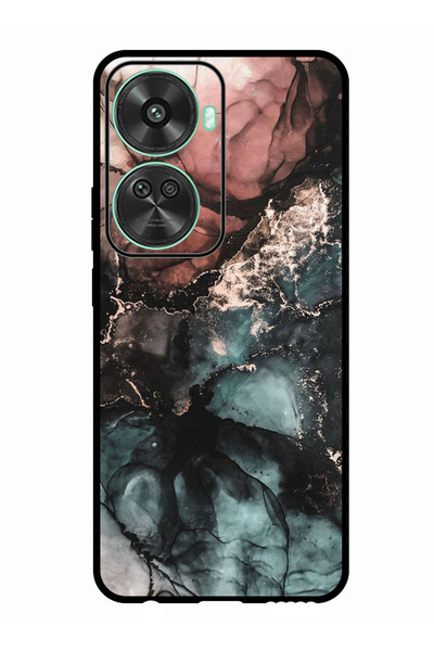 Theodor جراب واقٍ مضاد للخدش والصدمات لهاتف Huawei nova 11 SE بلون رخامي ملون