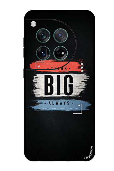 Theodor جراب واقٍ مضاد للخدش والصدمات لهاتف OnePlus 12، فكر دائمًا في الكبير