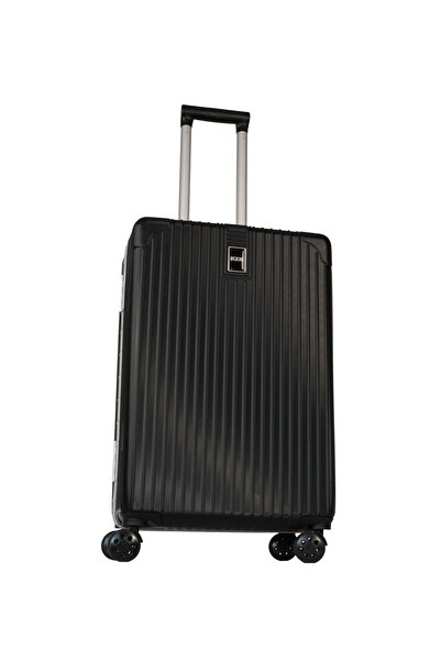 GROUND Charmed Orta Boy Alüminyum Alaşımlı Valiz Siyah - 10741