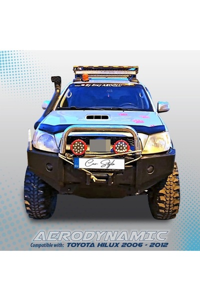 Lumi LUXURY Deflector capota negru lucios compatibil Toyota Hilux 2006-2012 Cod: 33001 / DEF4