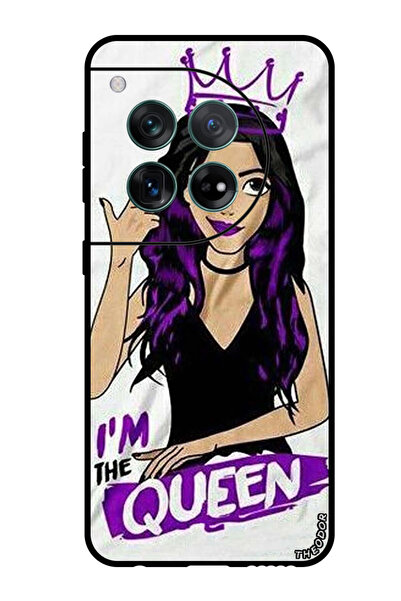 Theodor جراب واقٍ مضاد للخدش والصدمات لهاتف OnePlus 12 I Am Queen