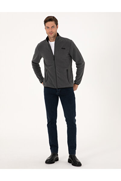 Pierre Cardin Antrasit Regular Fit Polar Hırka 50314014-VR006