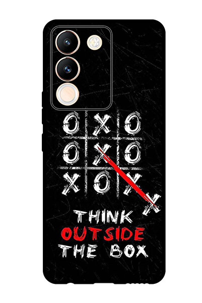 Theodor جراب واقٍ مضاد للخدش والصدمات لهاتف Vivo V29e فكر خارج الصندوق