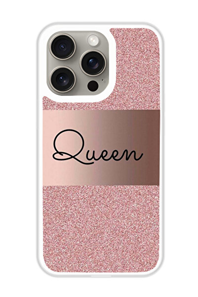 Theodor غطاء حماية لهاتف أبل آيفون 15 برو - كوين جليتر (واقي أبيض)