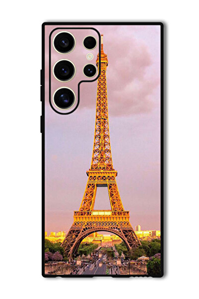 Theodor جراب واقٍ مضاد للخدش والصدمات لهاتف Samsung Galaxy S24 Ultra برج إيفل