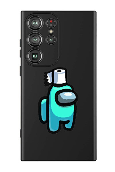 Theodor غطاء حماية سيليكون سائل لهاتف سامسونج جالاكسي S24 ألترا (أسود) - لفة ...