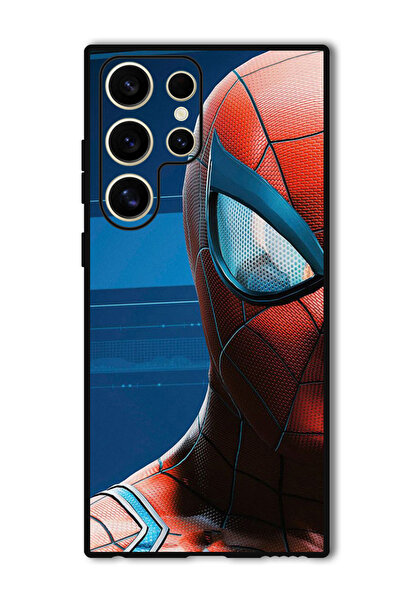Theodor جراب حماية لهاتف Samsung Galaxy S24 Ultra Spiderman نصف وجه