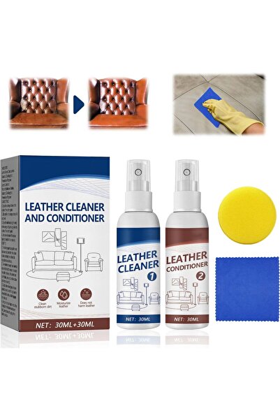 erorex Leather Care Kit, 30Ml Cleaner & 30Ml Conditioner Sponge & Towel Sneakers, Shoes, Boots, Bags & Car