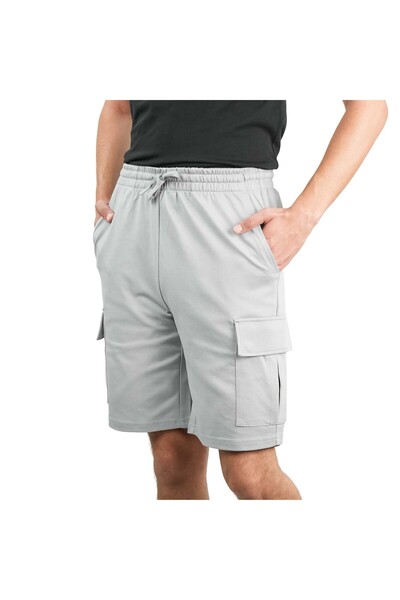 Giordano Men's Cotton Blend Interlock Relaxed Fit Shorts