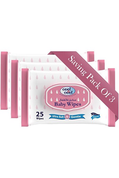 erorex Baby Wipes 25'S Alcohol Free Paraben Free Vitamin E Aloe Vera Ultra Soft & Gentle Sensitive &