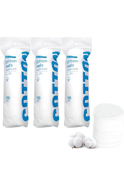 erorex 300 قطعة من مناديل إزالة المكياج المصنوعة من القطن الخالص بنسبة 100%، مضادة للحساسية وخالية من الوبر، لتنظيف الوجه للاستخدام مرة واحدة