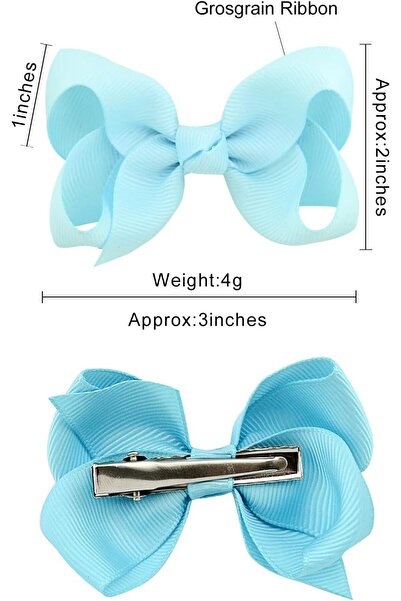 erorex 40Pcs 3 Inch Hair Bows Girls Grosgrain Ribbon Toddler Hair Accessories Alligator Clips Toddlers