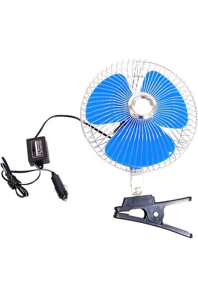 erorex 24 Volts Dc Oscillating Automotive 8''Fan Directly Run Through Any 24 Volts Battery Car Interior
