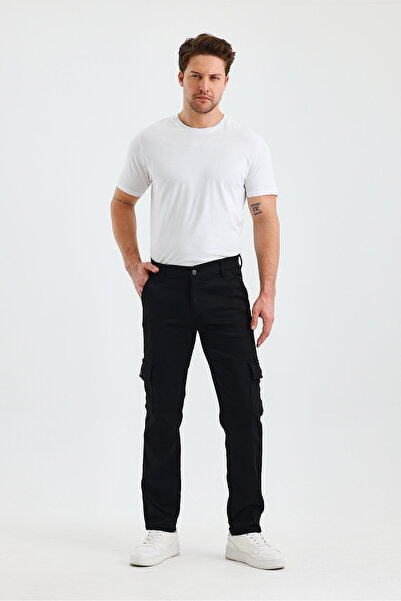 Wkm Denim Ανδρικό παντελόνι Regular Fit Gabardin πλαϊνή τσέπη