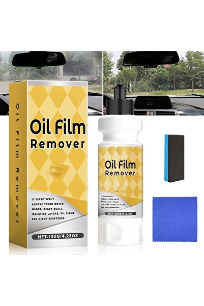 erorex منظف ​​زجاج السيارات ومركب تلميع، مزيل طبقة الزيت من نوافذ السيارات، يزيل بقع الماء، خدوش الطريق