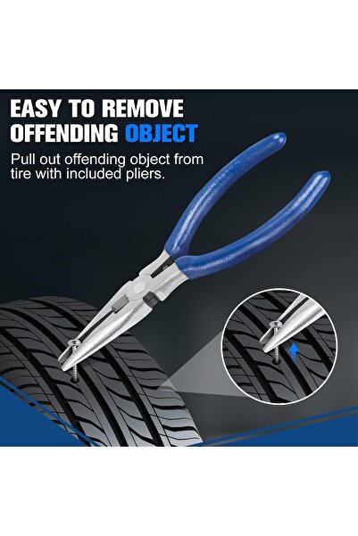 erorex 35Pcs Tire Repair Kits,Tire Plug Repair Tools Car, Motorcycle, Jeep, Rv, Atv,Suv, Truck,