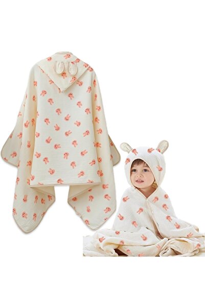 erorex Muslin Hooded Baby Bath Towels 100% Muslin Cotton Bath Towel Newborn Infant Toddler Unisex Soft &