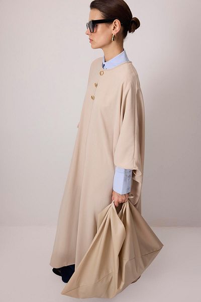 Touché Privé Bat wing crepe dress